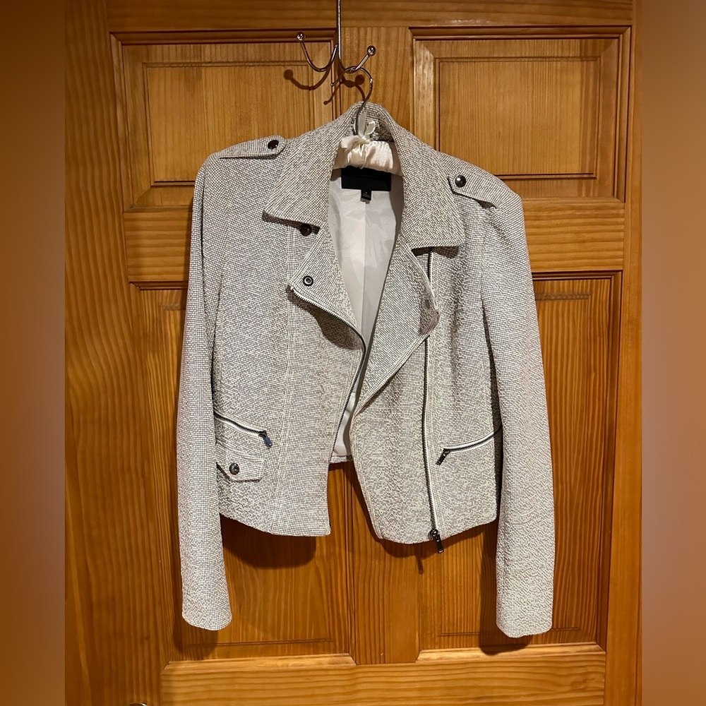 Knit moto jacket
